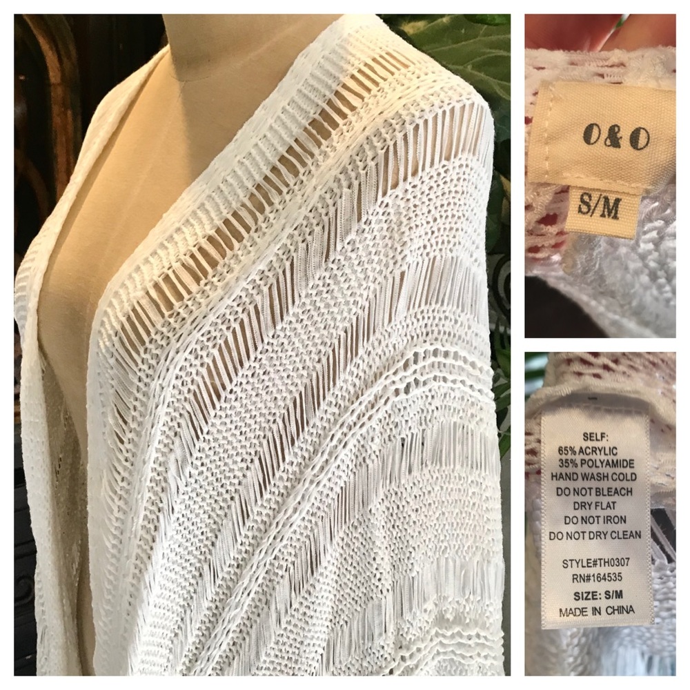 Sonnet tassel asymmetric kimono cover up cardigan - Picture 8 of 8